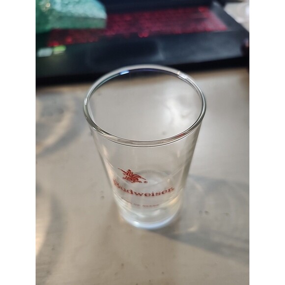 Budweiser King of Beers Glass – Red Logo 5" Anheuser-Busch Barware - Picture 2 of 7